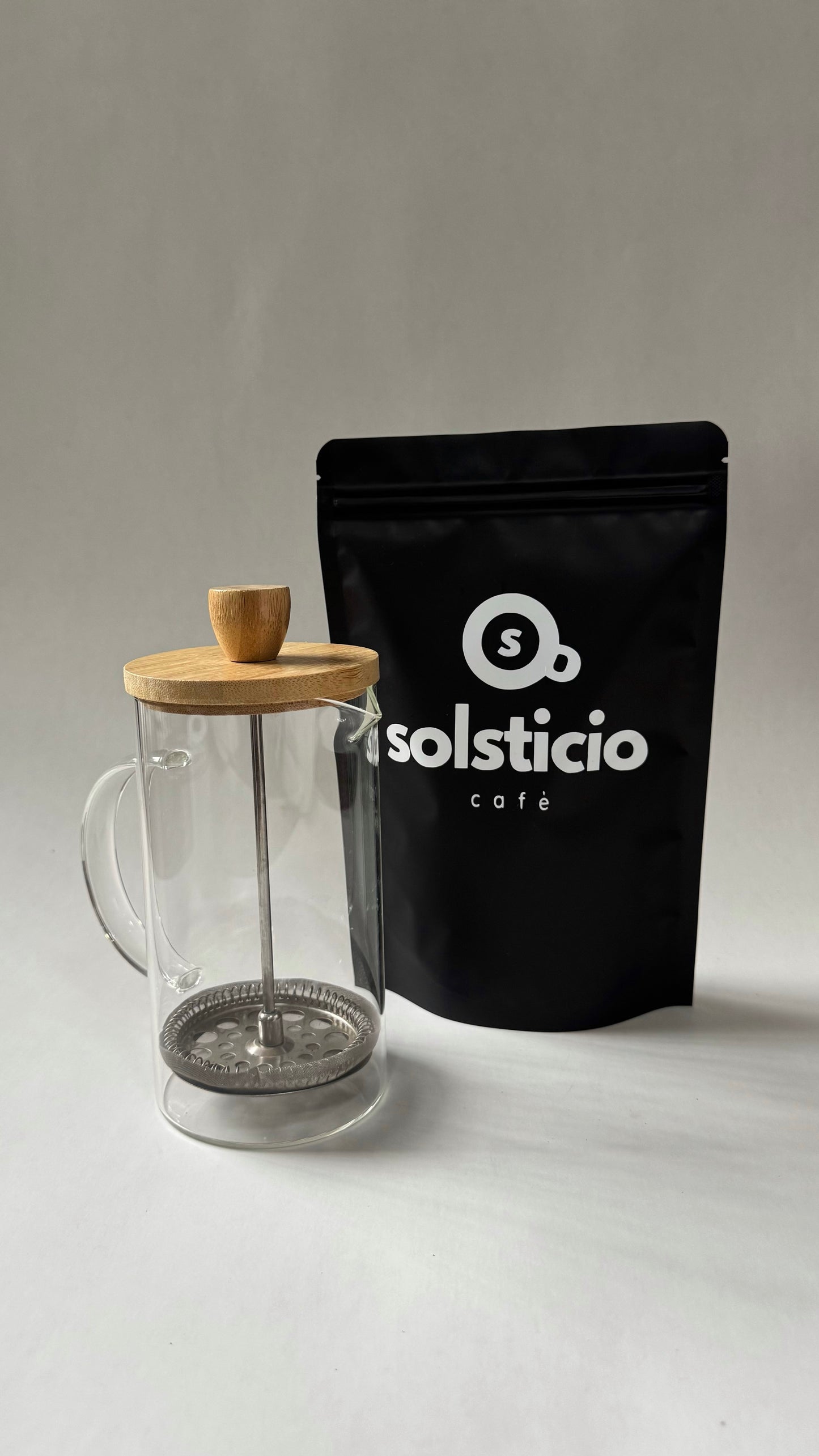 Pack cafetera bamboo 600 ml